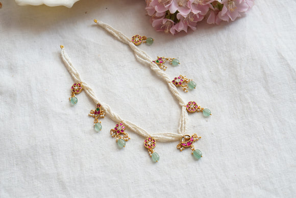 Kundan necklace  (4-7792) (K)