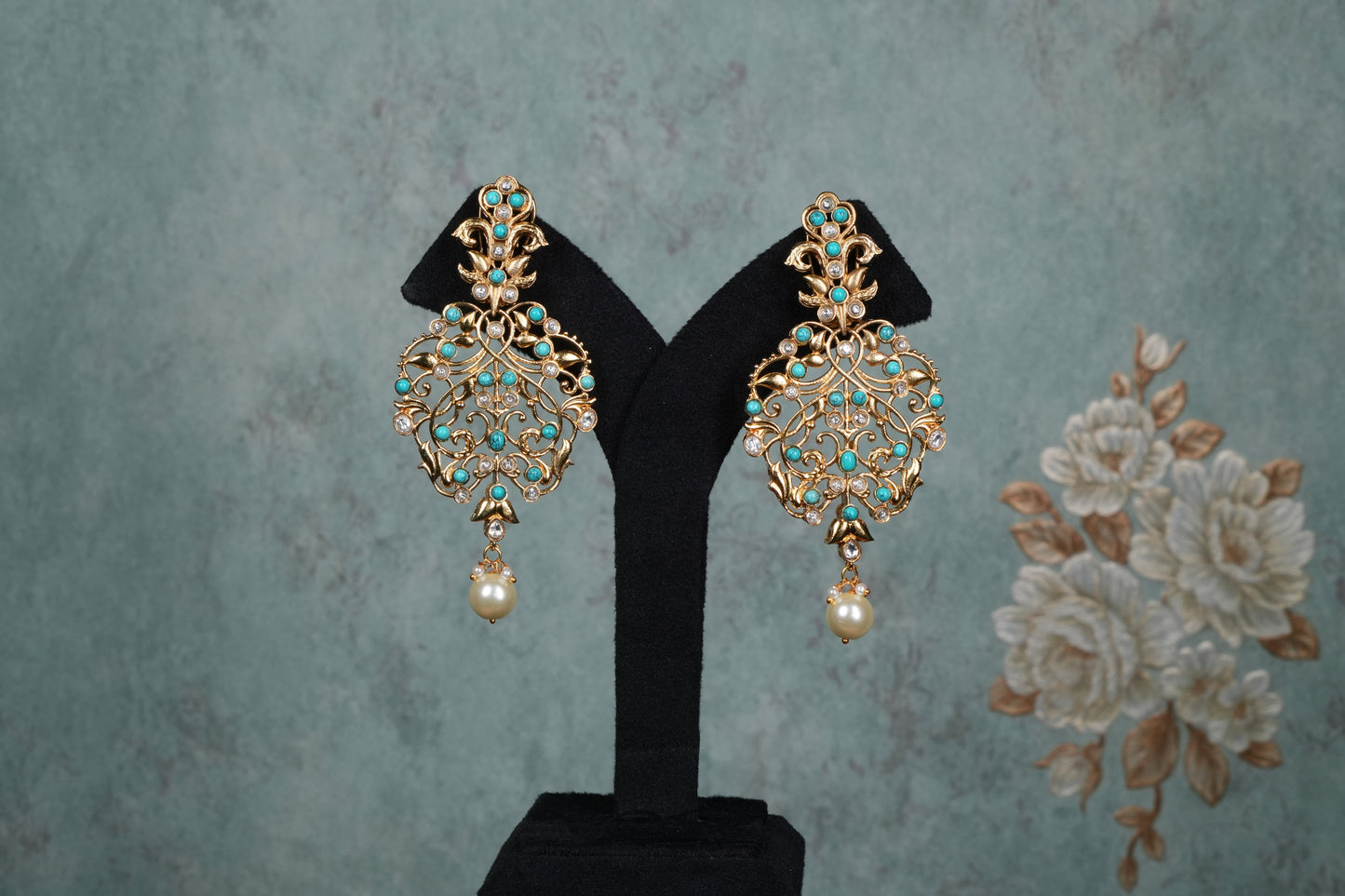 Turquoise Earrings (1-5120)(B)