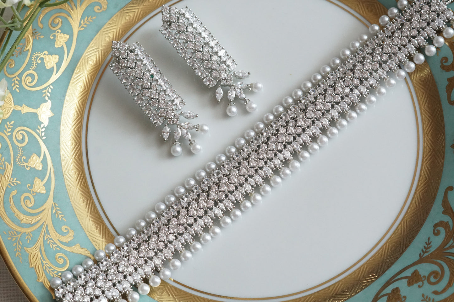 AD Choker Set (4-9134)(B) - JEWELSTYLE