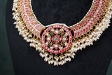 Pink & White Necklace (4-8519)(K)