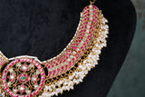 Pink & White Necklace (4-8519)(K)