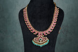 Mango kundan pendant Necklace (4-8526)(K)