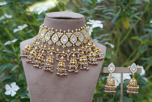 Kundan necklace set (4-6864)(S)(OFFER PIECES)
