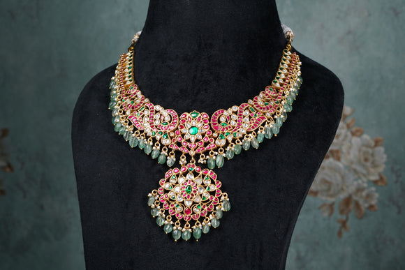 Kundan Necklace (4-8527)(K)