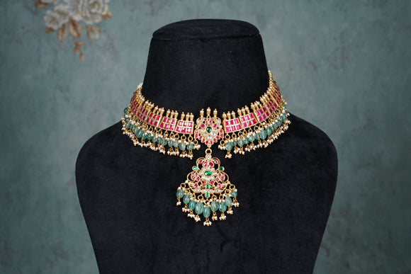 Kundan choker (4-8518)(K)