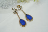 Blue Stone Polki Earring (1-3858)(B)