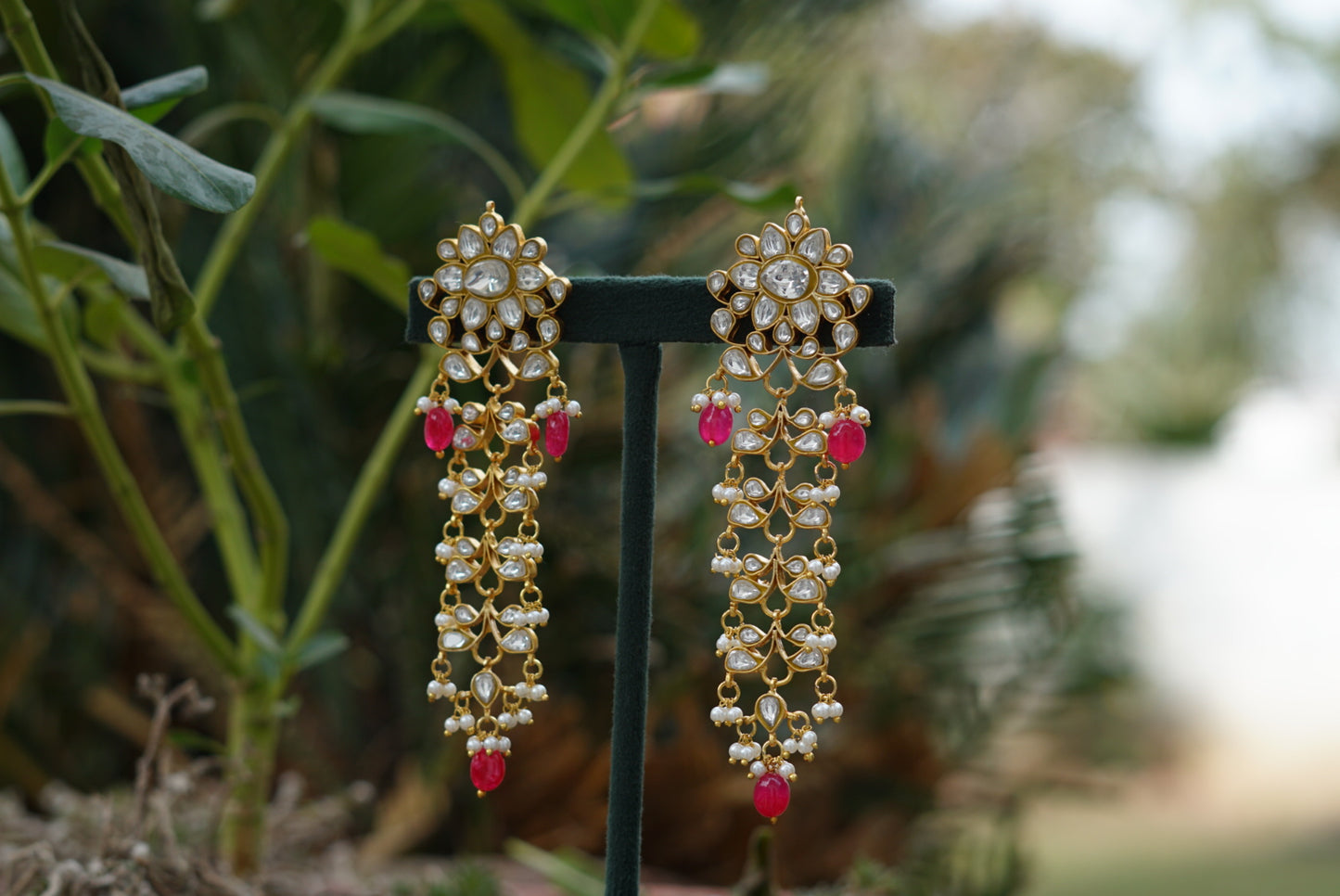 Kundan Earring (1-3335)(R)(PREORDER)