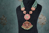 Pink & White Necklace (4-8520)(K)