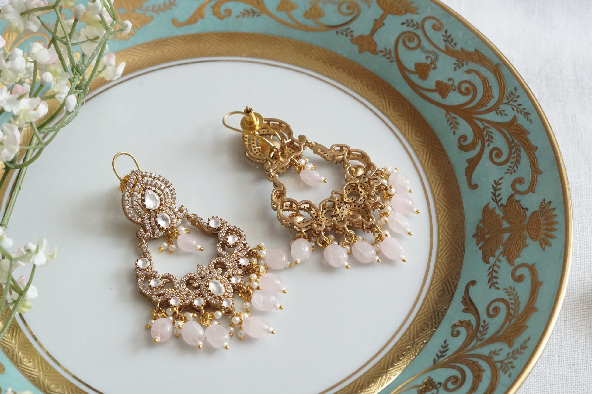 Polki Earrings (1-5160)(B) - JEWELSTYLE