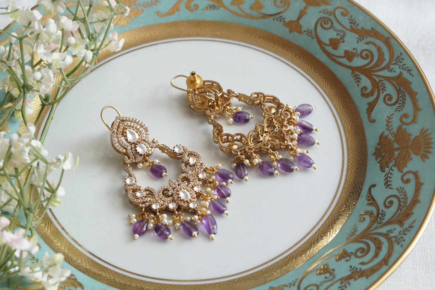 Polki Earrings (1-5159)(B) - JEWELSTYLE