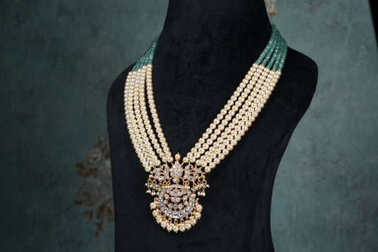 kundan pendant Necklace (4-8528)(K) - JEWELSTYLE