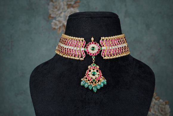 Kundan choker (4-8516)(K)
