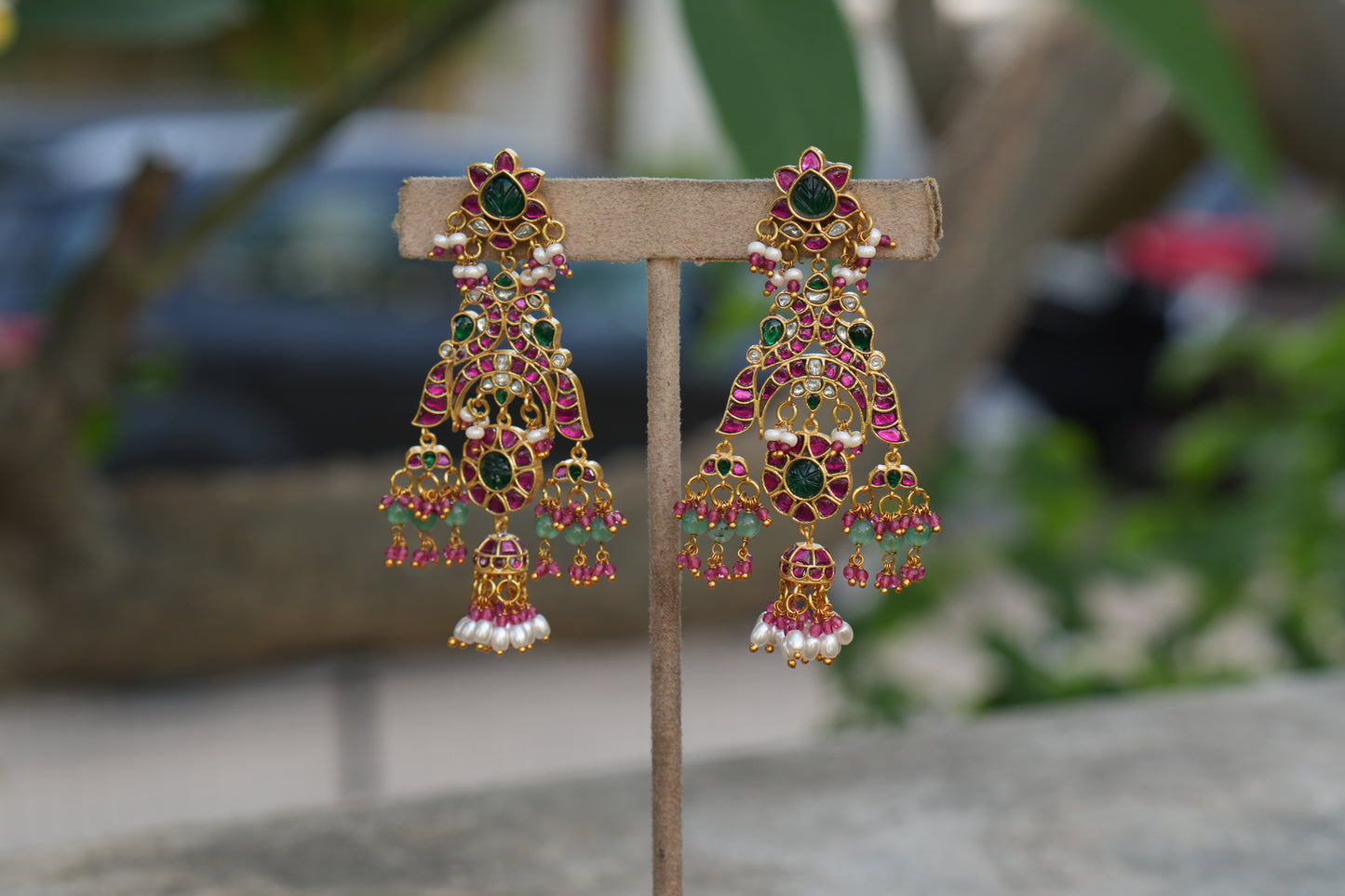 Kundan Earrings (1-5132)(K)