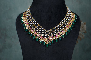 Kundan jaali necklace (4-8539)(K)