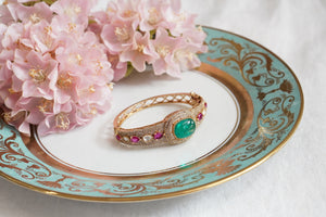 Green doublet Bangle (3-418)(B)