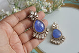 Blue Stone Polki Earrings (1-5156)(B) - JEWELSTYLE