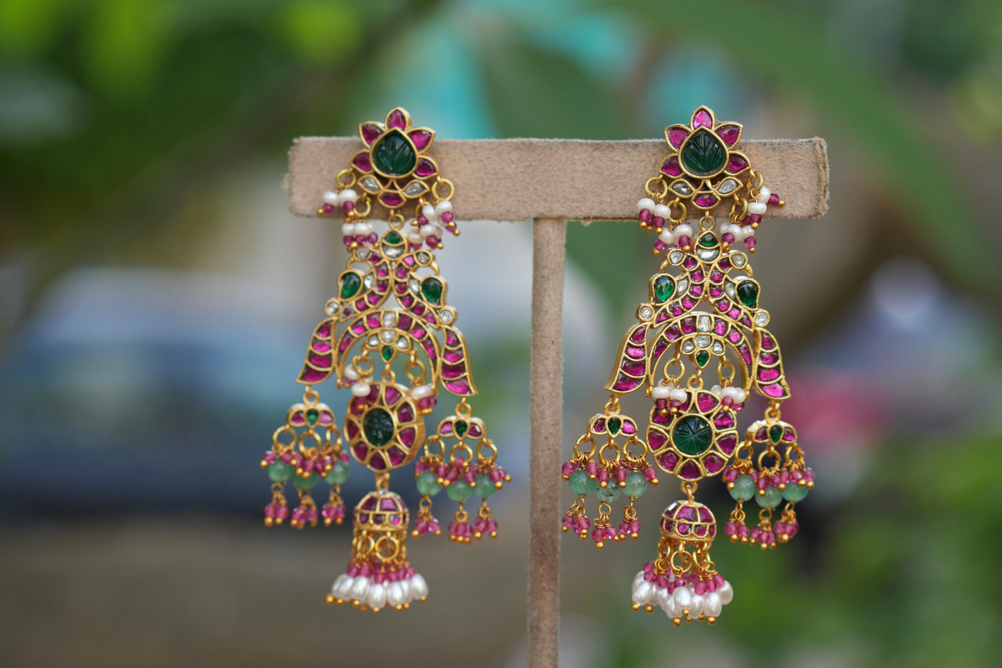 Kundan Earrings (1-5132)(K)