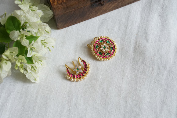 Kundan Moon & Sun Hairpin (5-1509)(K)