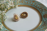 Yellow Stone Polki Studs (1-5161)(B) - JEWELSTYLE