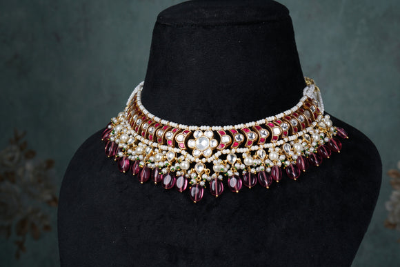 Kundan necklace (4-8545)(S)