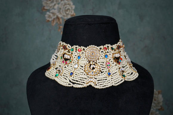 Kundan necklace (4-8546)(S)