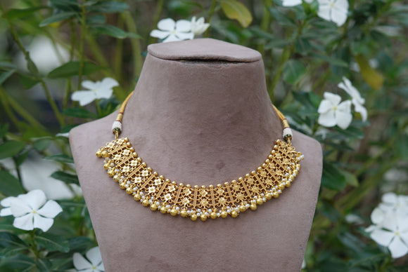 golden necklace (4-6879)(S)