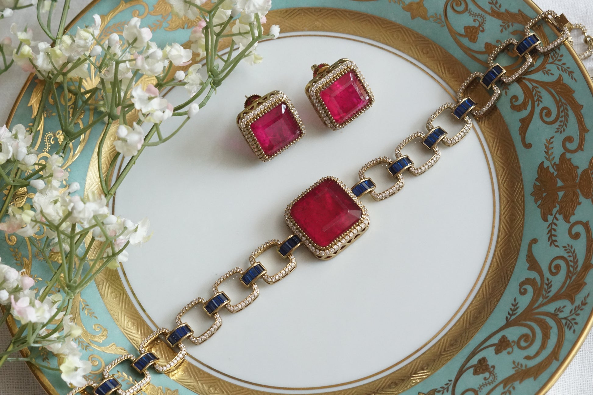 AD Choker Set (4-9129)(B) - JEWELSTYLE