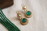 Green Polki Necklace Set  (4-7963) (B)