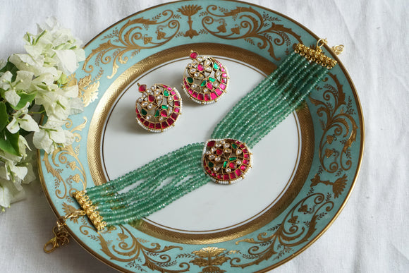 kundan choker set (4-8236)(R)