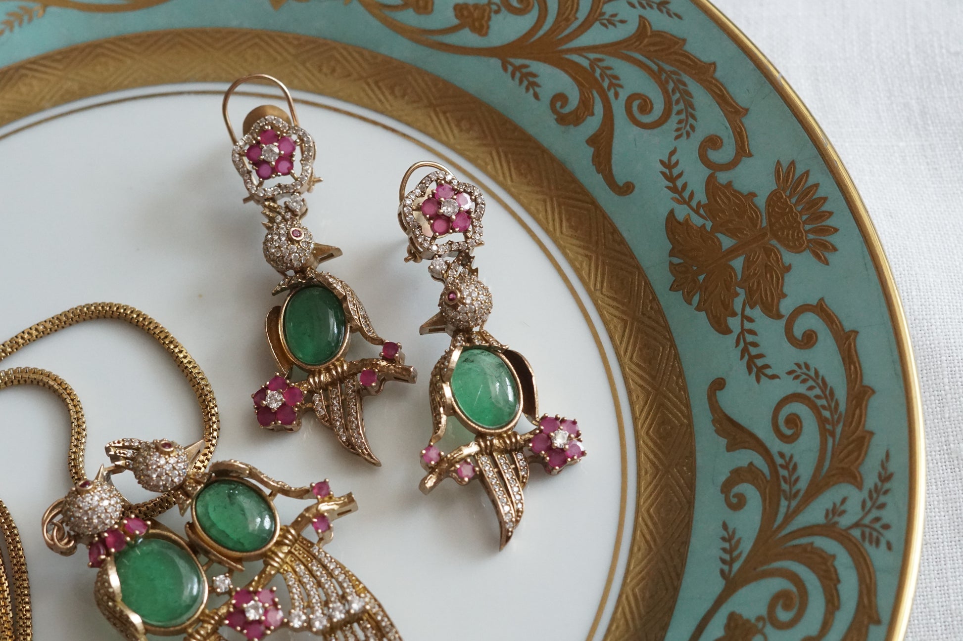AD Necklace Set (4-9130)(B) - JEWELSTYLE