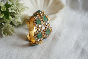 Kundan Openable bangle (3-448)(R) Size 2’4