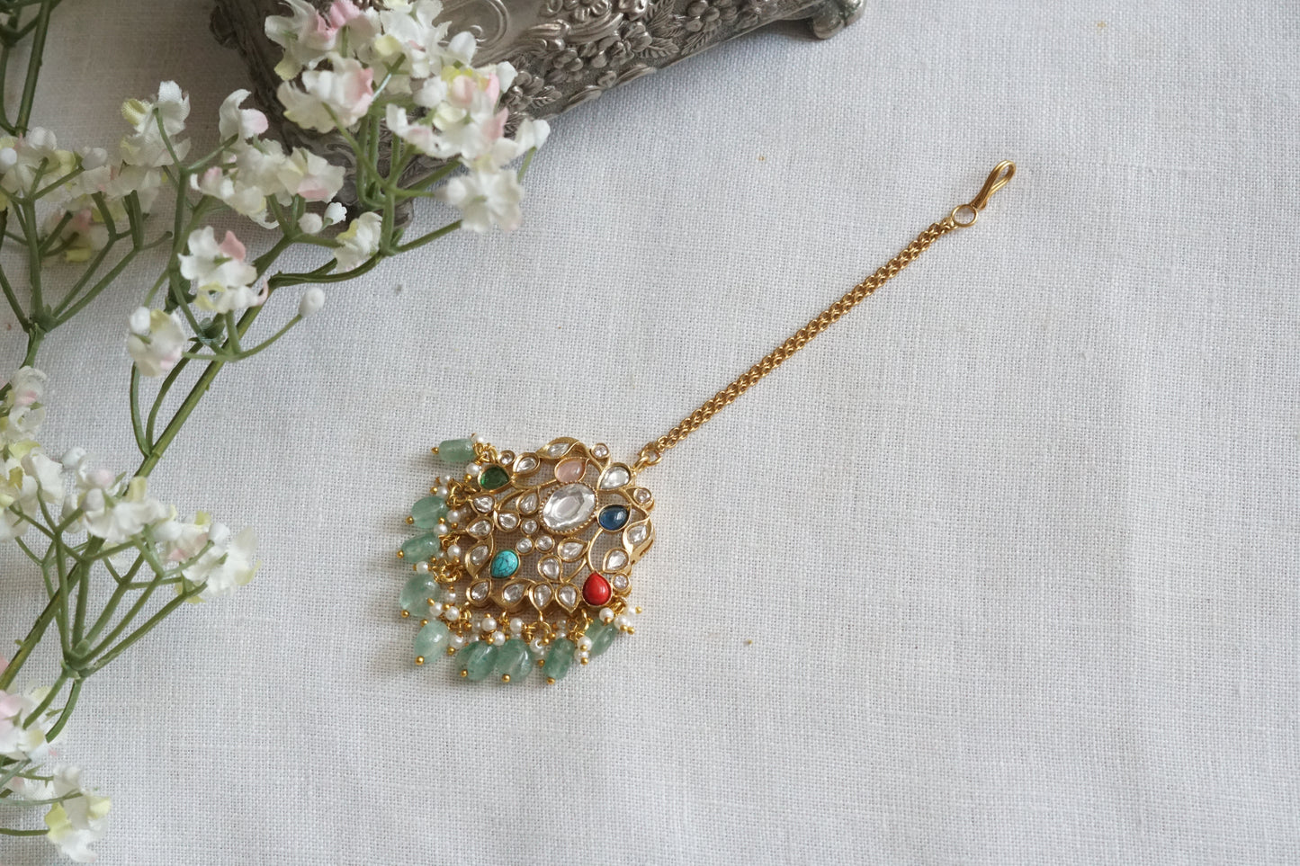 Navratran Polki Maangtika (5-1718)(B) - JEWELSTYLE