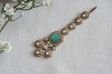 Mint Stone Polki Maangtika (5-1719)(B) - JEWELSTYLE