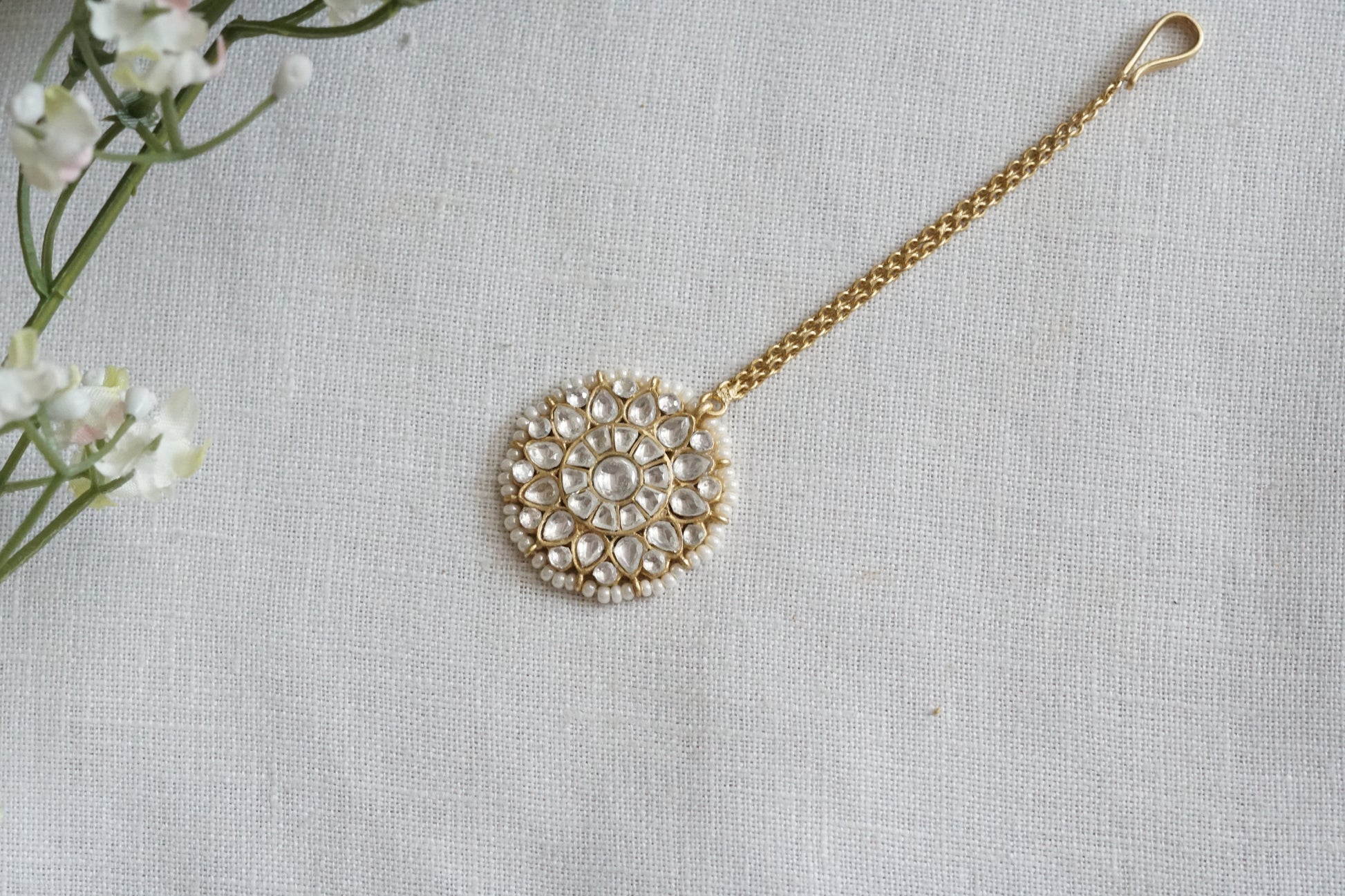 Polki Maangtika (5-1715)(B) - JEWELSTYLE
