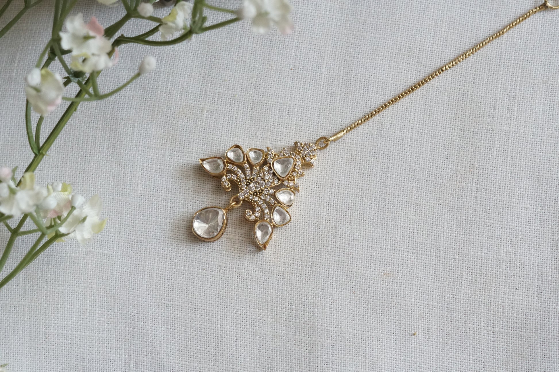 Polki Maangtika (5-1716)(B) - JEWELSTYLE