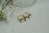 Polki Double Ring (6-350) - JEWELSTYLE