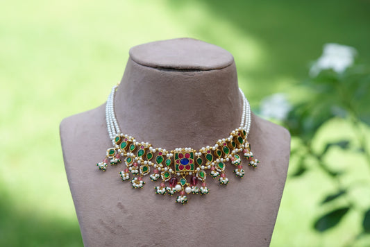Kundan choker (4-6048)(R)(PREORDER)