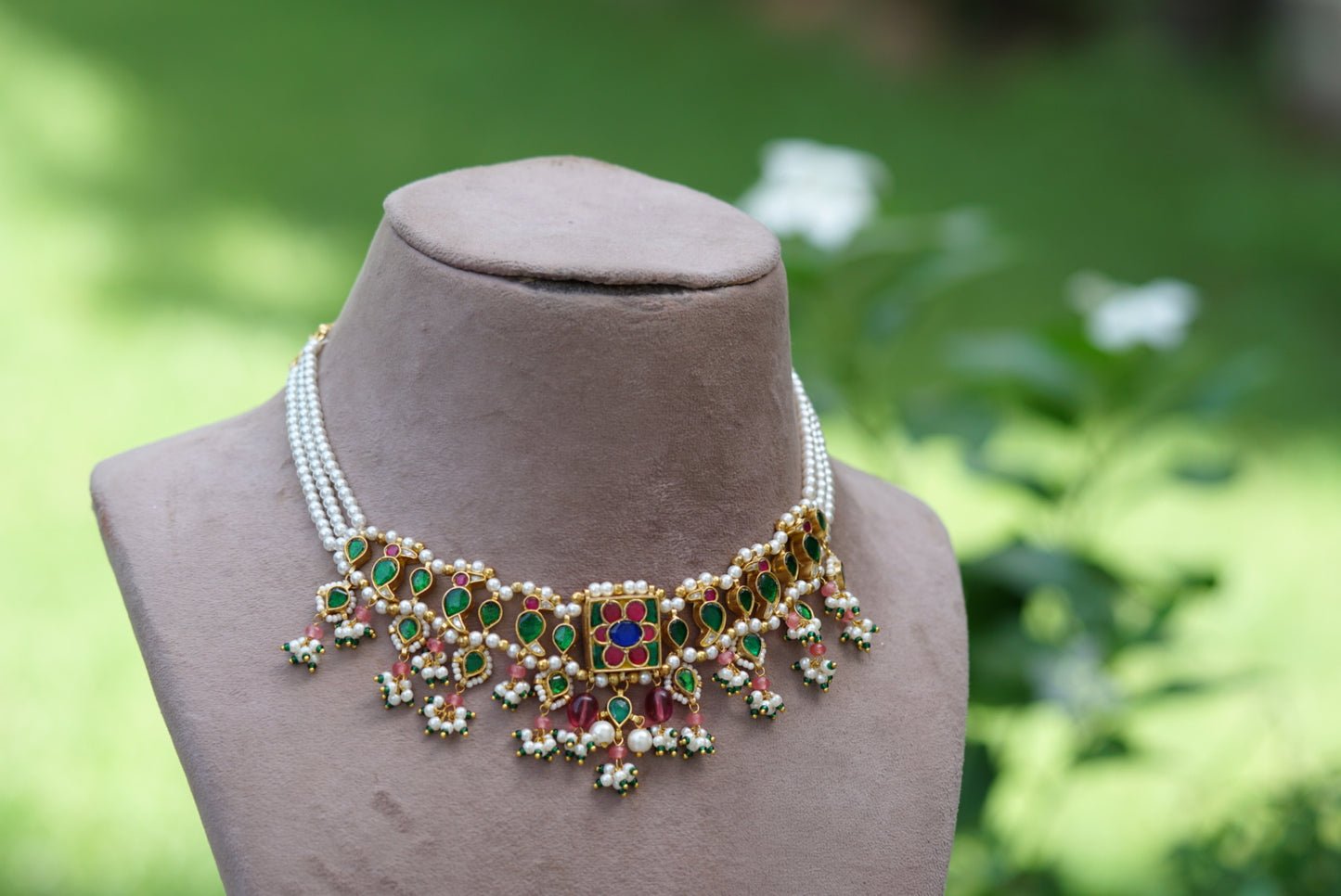 Kundan choker (4-6048)(R)(PREORDER)