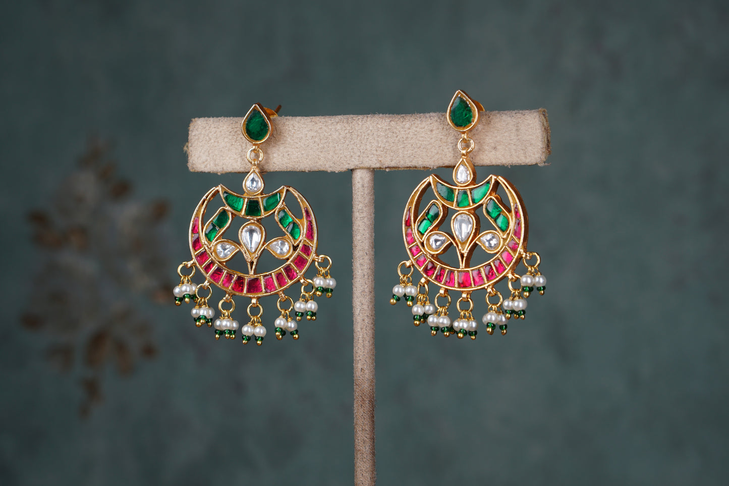 kundan Earring (1-4692)(R)
