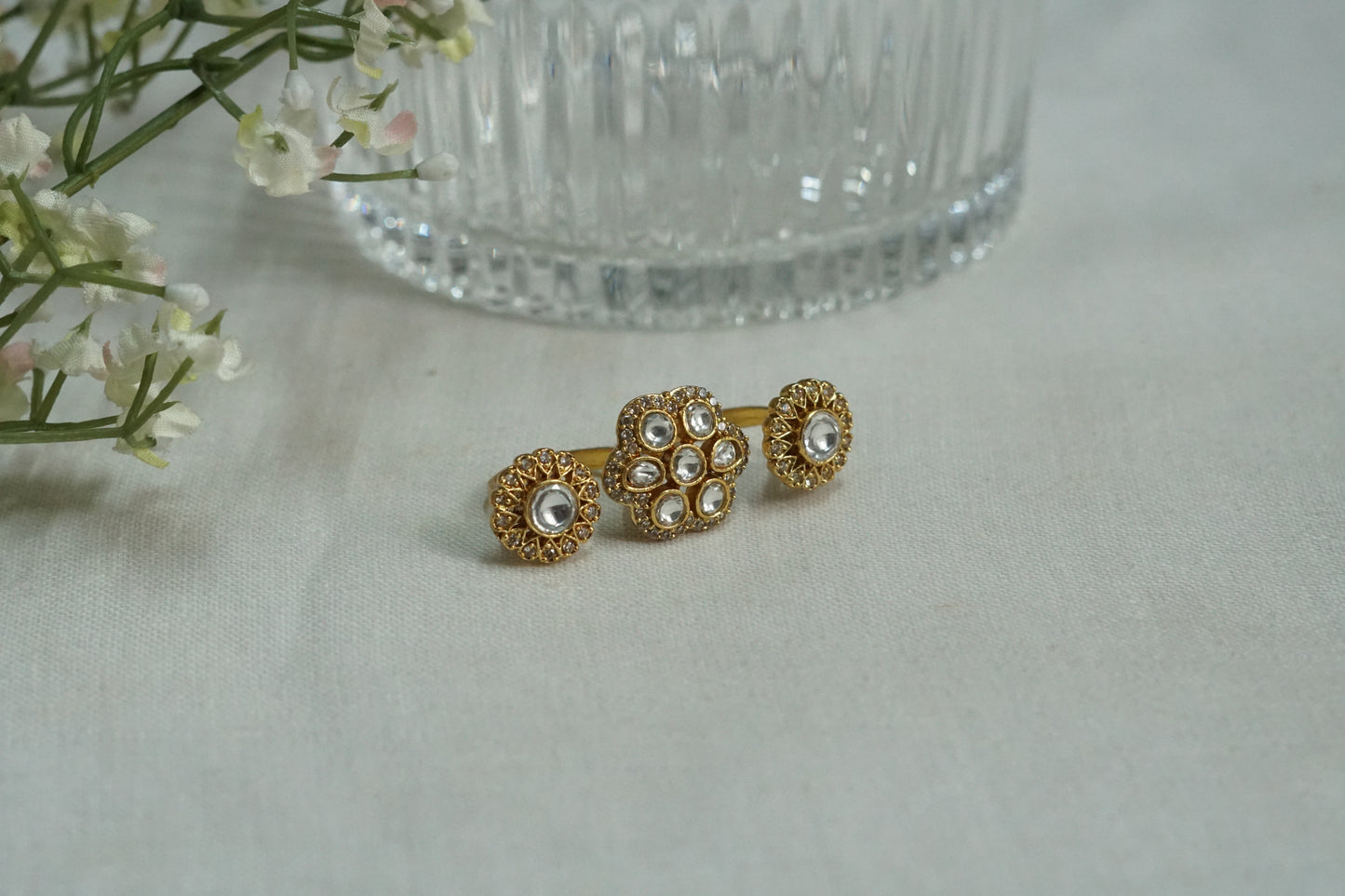 Polki Double Ring (6-351)