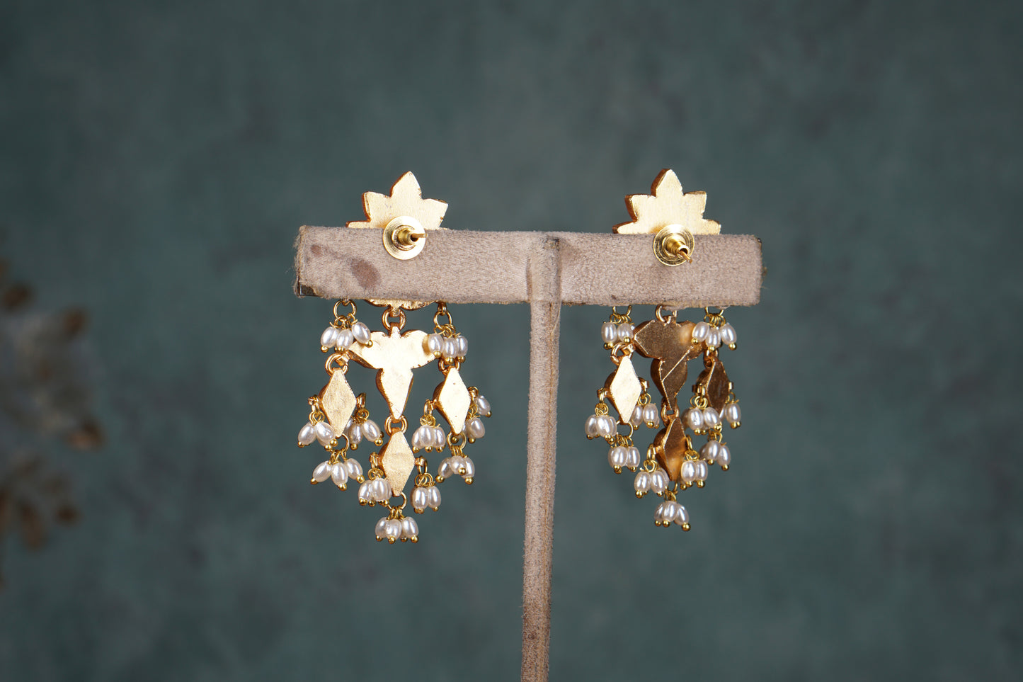 kundan Earring (1-4694)(R)(preorder) - JEWELSTYLE