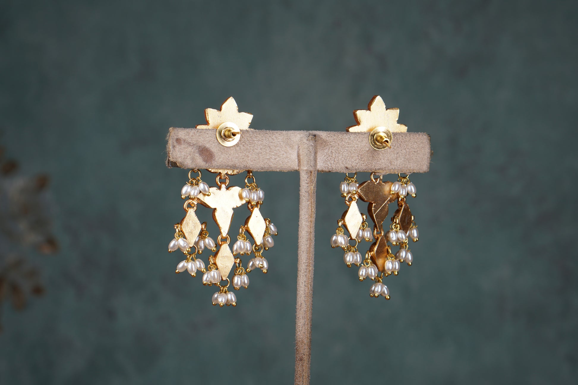 kundan Earring (1-4694)(R)(preorder) - JEWELSTYLE