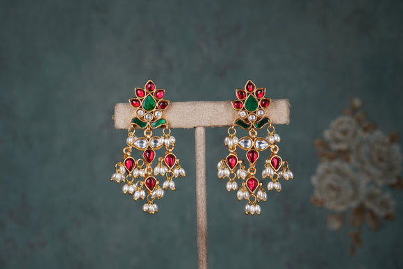 kundan Earring (1-4693)(R)