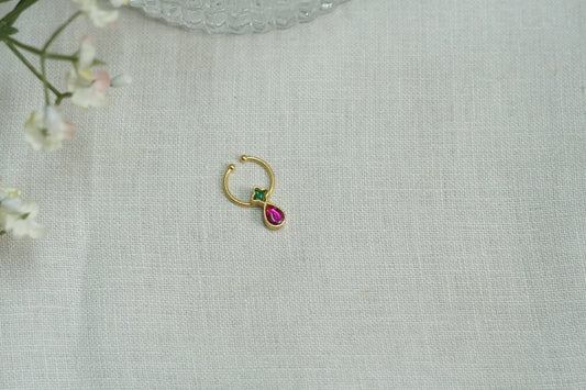 Antique jadau Septum Nosering (2-295)(AK)