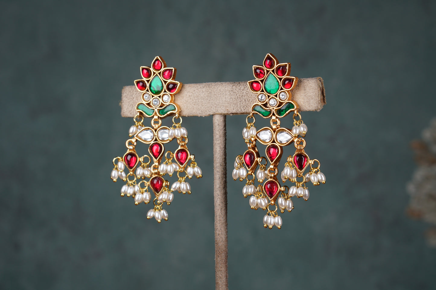 kundan Earring (1-4693)(R)
