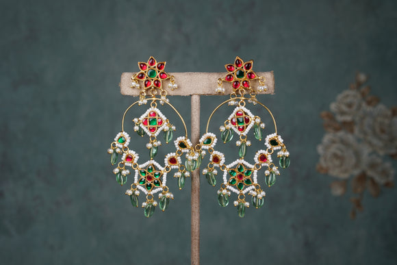 kundan Earring (1-4691)(R)