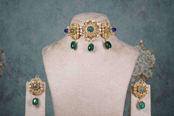 Polki choker set (4-8549)(B)