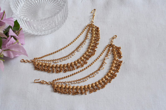 Antique gold Earchain(9-370)(AK)