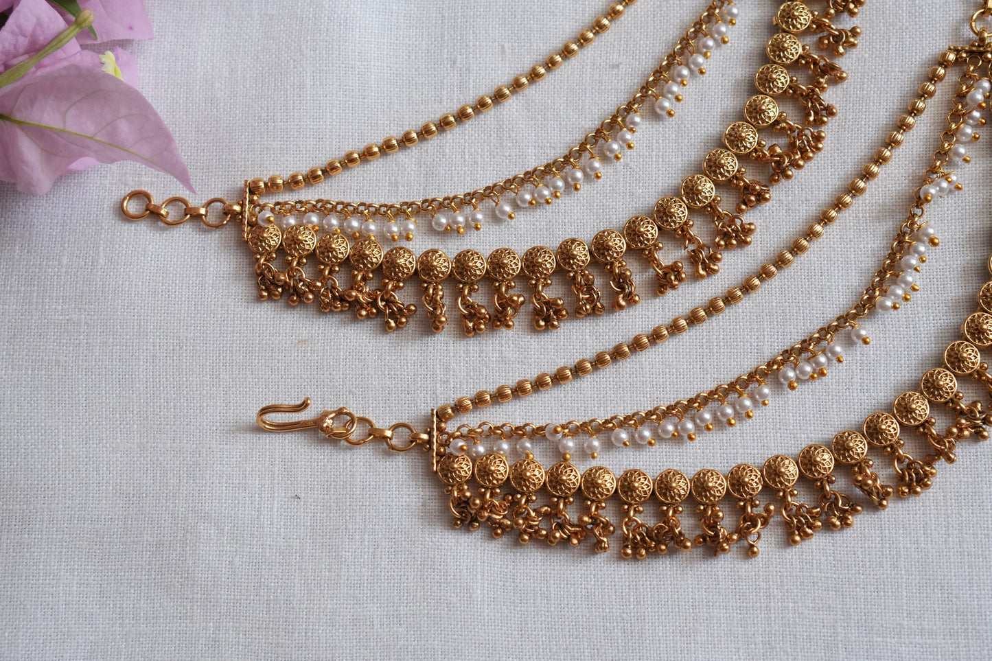 Antique gold Earchain(9-370)(AK)