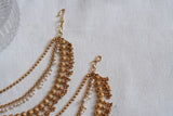 Antique gold Earchain(9-370)(AK) - JEWELSTYLE